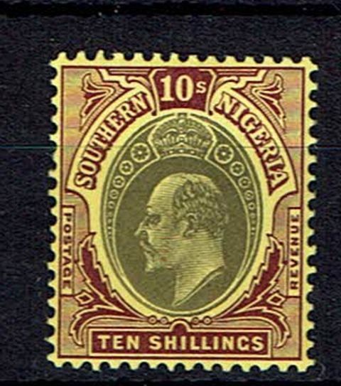 Image of Nigeria & Territories ~ Southern Nigeria SG 31 LMM British Commonwealth Stamp